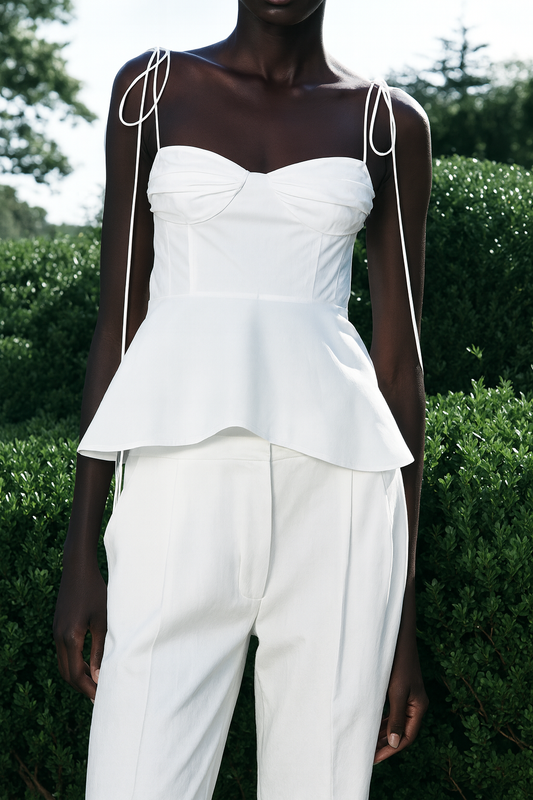 Ethereal Elegance Ruched Cami Top