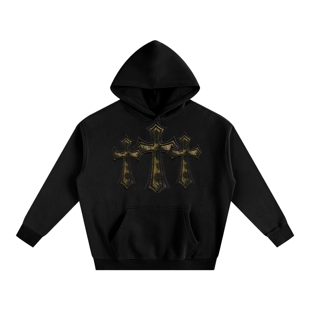 Cheetah Cross Fleeced Hoodie