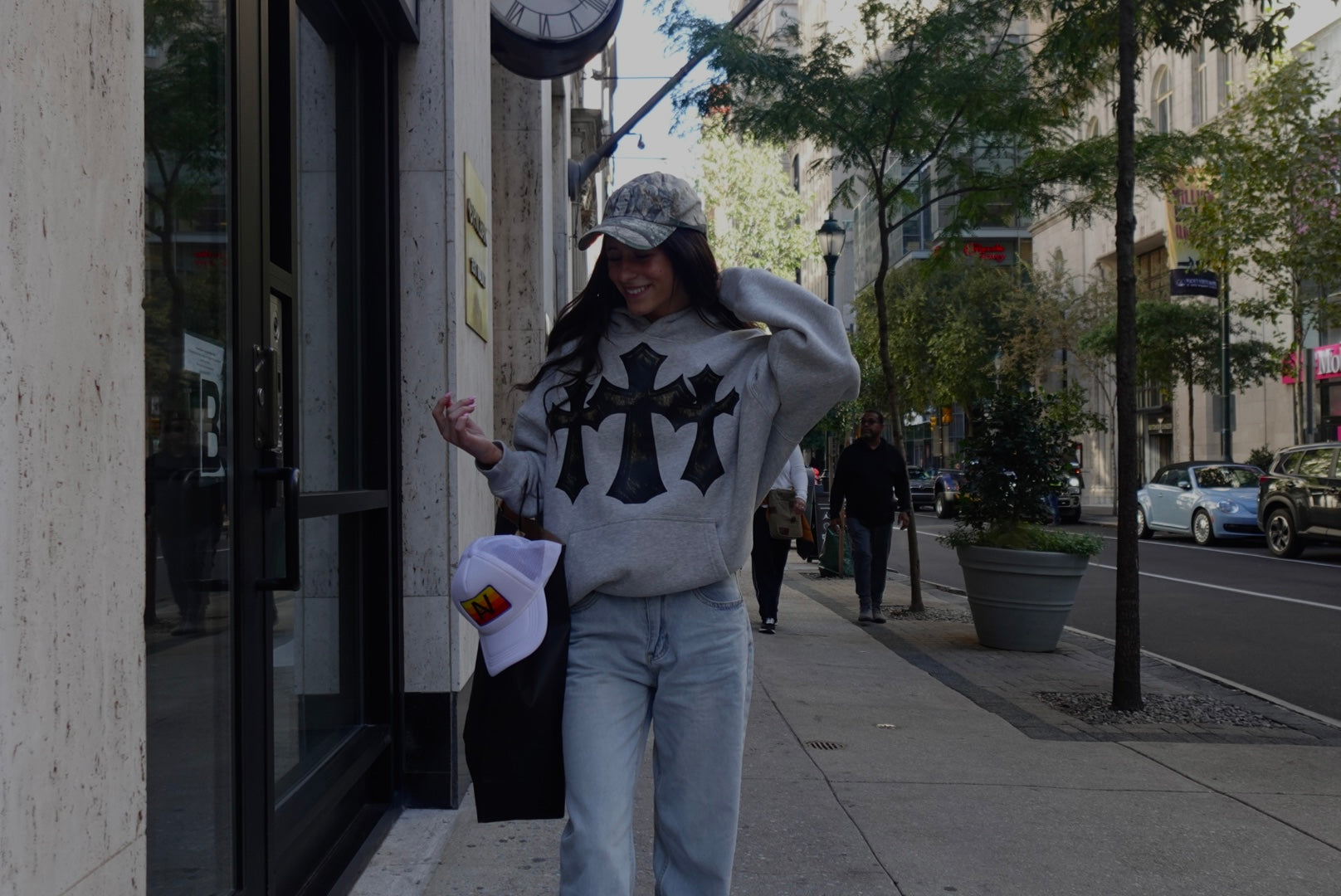 Cheetah Cross Fleeced Hoodie