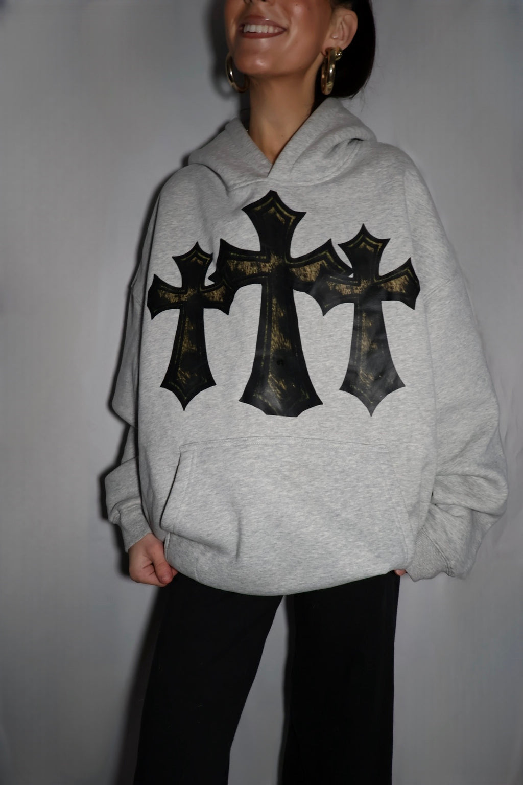 Cheetah Cross Fleeced Hoodie