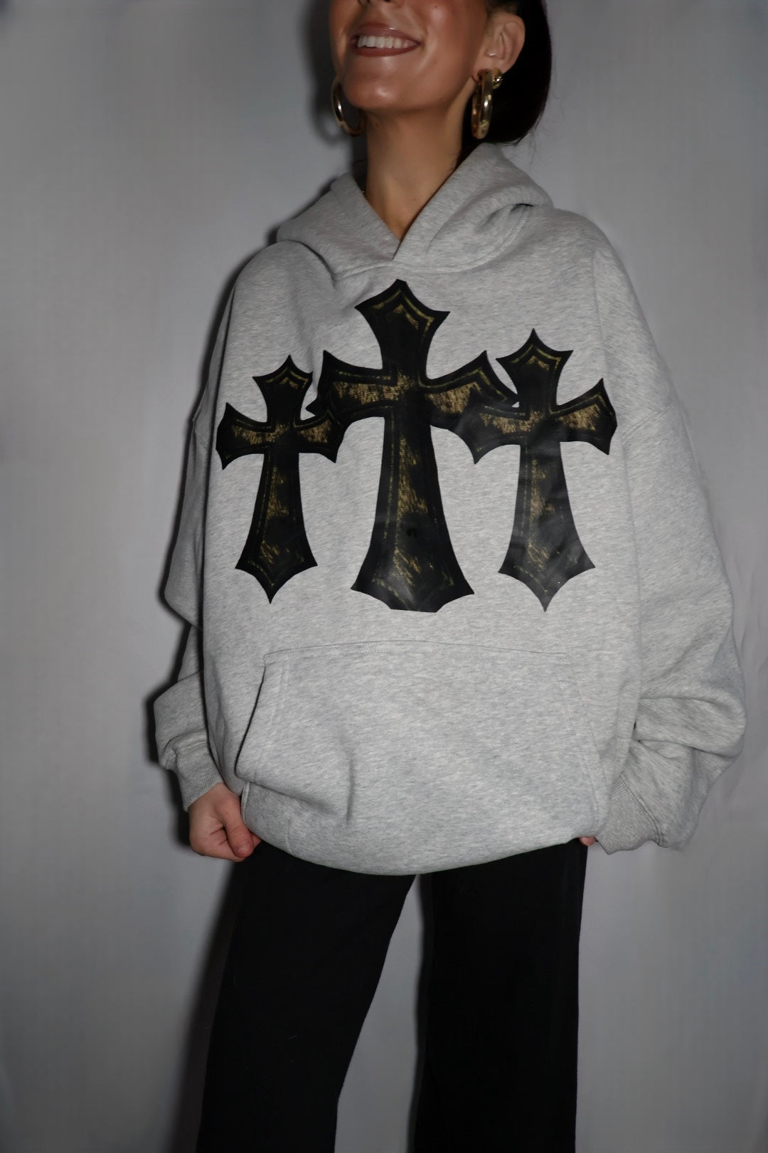 Cheetah Cross Fleeced Hoodie
