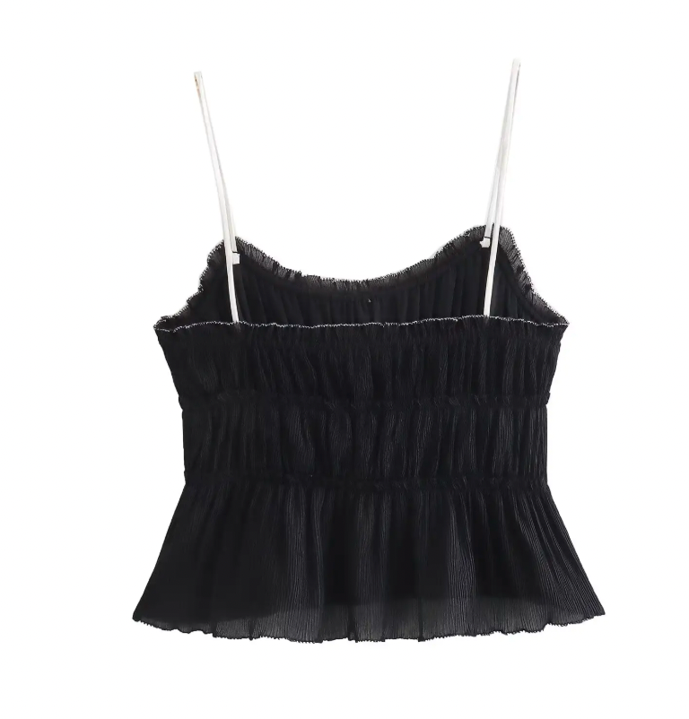Bow Ruffle Frill Top
