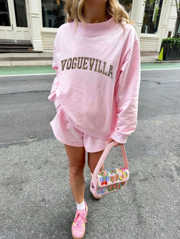 Pink Camo Mockneck
